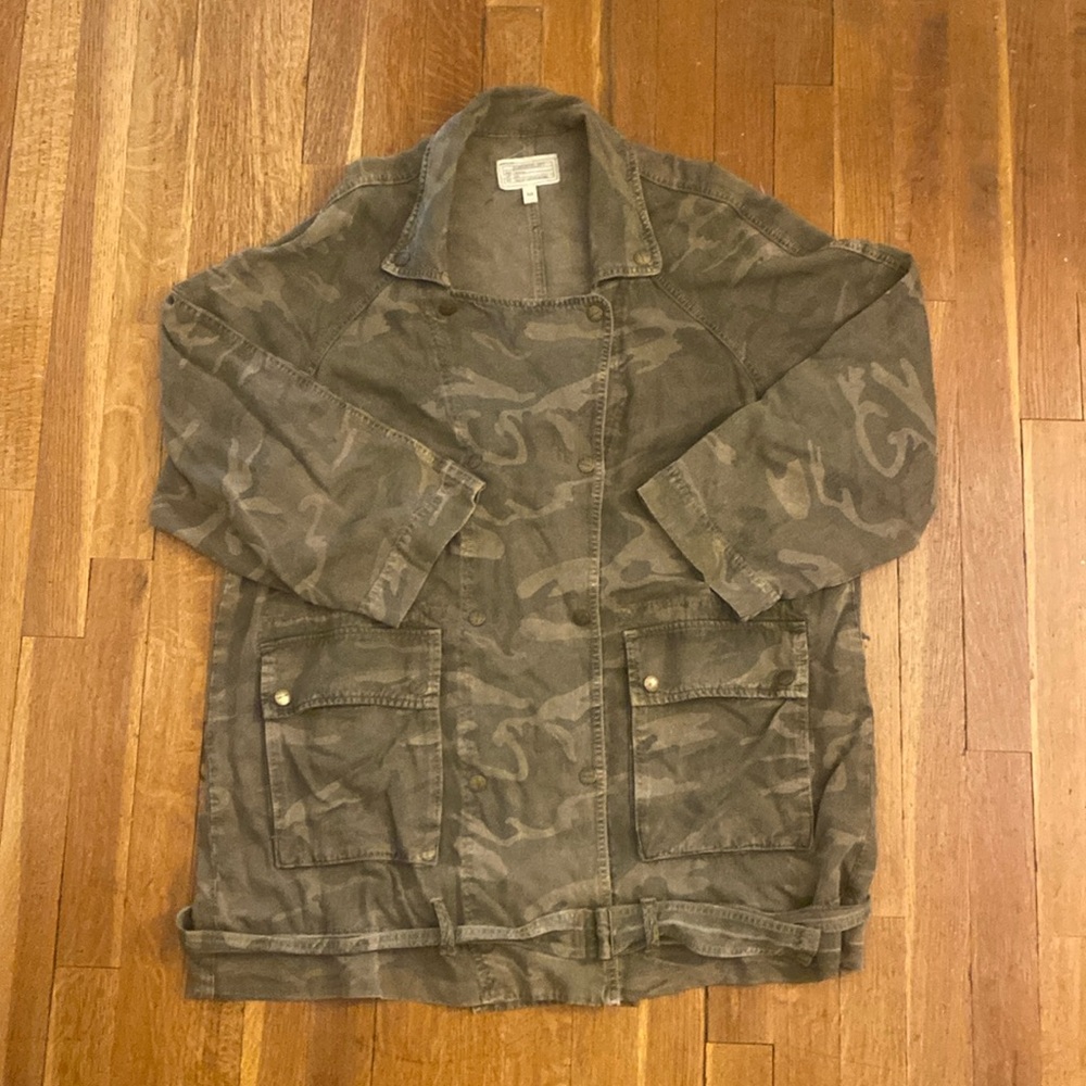 Current/Elliott Camo The Infantry Jacket Double Snap Belted - Pockets Women’s 3